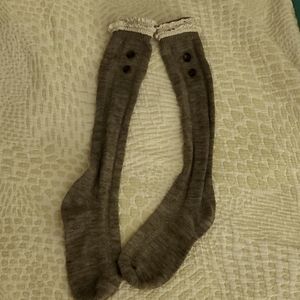 Lace cuff boot socks